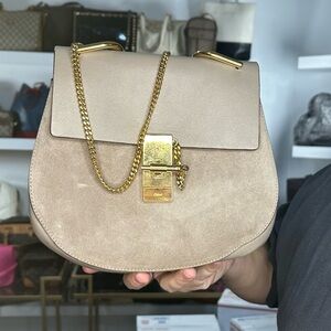 Chloe Suede Flap Bag